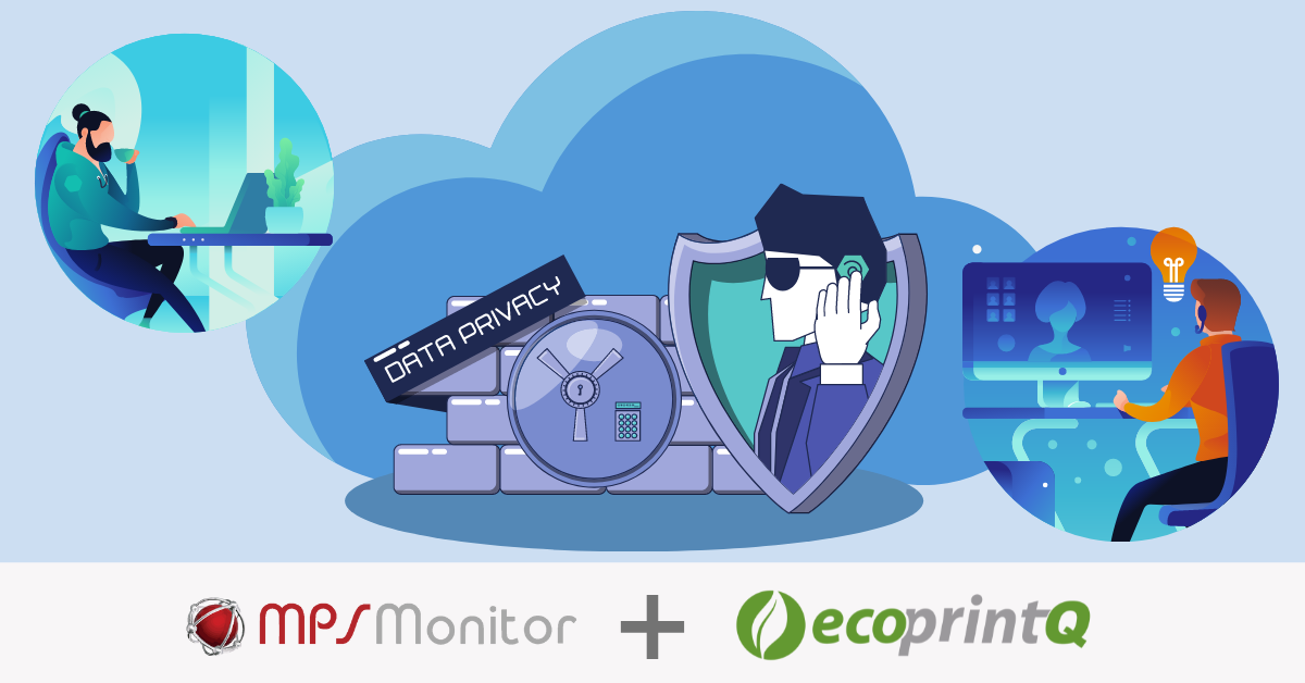 ecoprintQ MPS Monitor data privacy