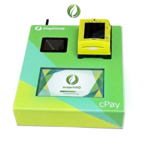 Cpay + ecoprintQ logo on Screen