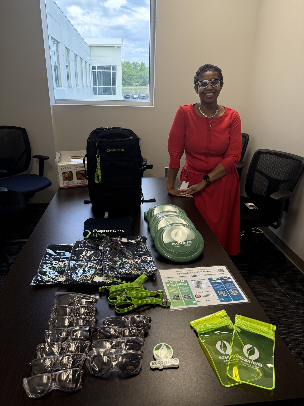 Kelly at TD synnex visit in greenville
